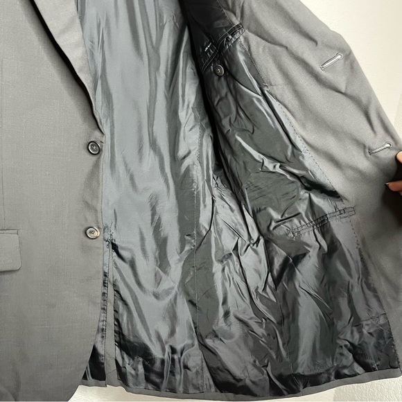 Jil Sander Men Blazer Jacket 52 Gray Wool Mohair‎ Black Label Made in Italy XL - Picture 7 of 15